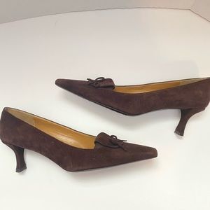 Stuart Weitzman Brown Suede Pumps